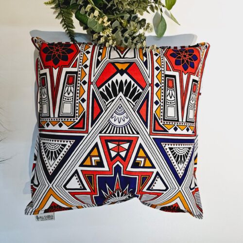 Set of 2 / 4 African Print | 40x40cm | Mudcloth Boho Cushion Cover 100% Cotton Wax Ankara Fabric – Image 2