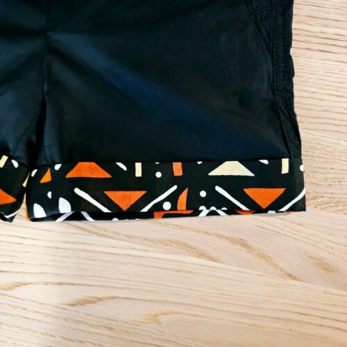 Cotton Pull-on Shorts with African Print Detail for Toddlers and Teens – Image 5