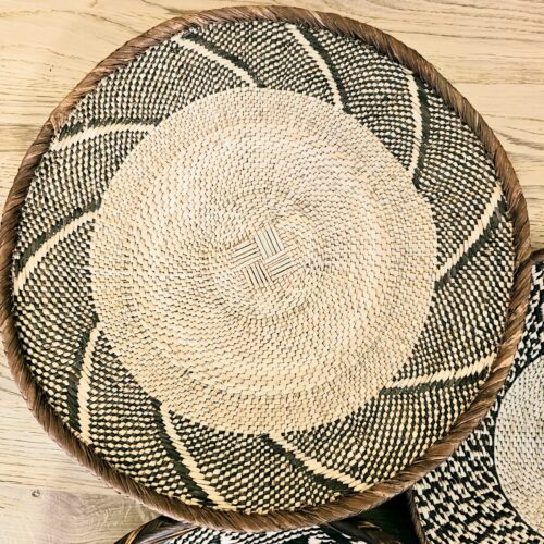 Set of 3 Handmade African Wall Baskets | Zimbabwe Baskets | Boho Wall Decor | 3B – Image 2