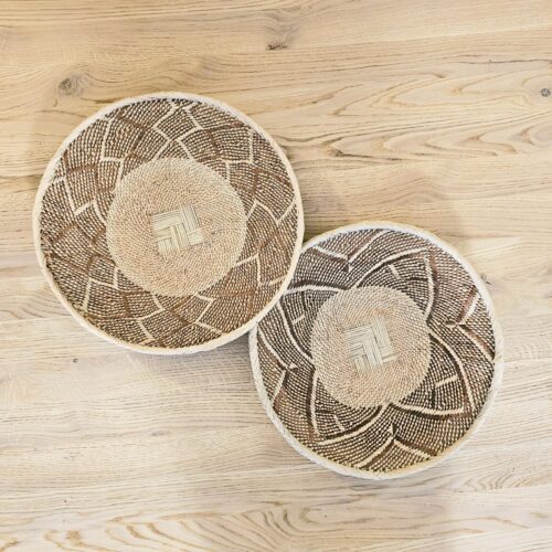 Set of 2 Handmade African Wall Baskets | Zimbabwe Baskets | Boho Wall Decor | 2B – Image 4