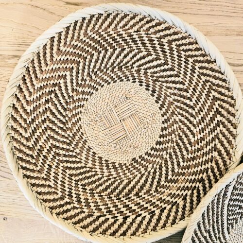 Set of 2 Handmade African Wall Baskets | Zimbabwe Baskets | Boho Wall Decor | 2B – Image 2