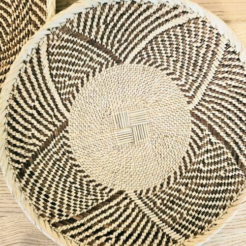 Set of 2 Handmade African Wall Baskets | Zimbabwe Baskets | Boho Wall Decor | 2B – Image 3