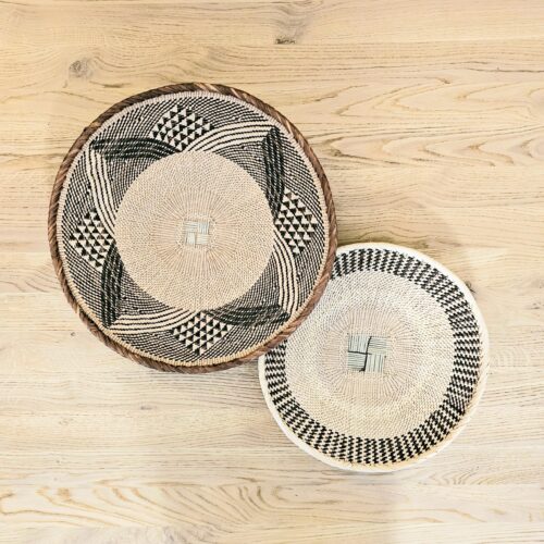 Set of 2 Handmade African Wall Baskets | Zimbabwe Baskets | Boho Wall Decor | 2B – Image 5